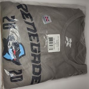 NEW XFL Dallas Renegades Gray Long Sleeve Thermal Shirt 2XL